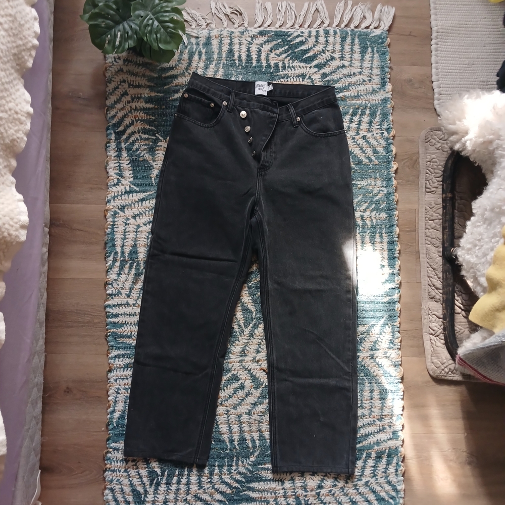 Princess Polly Charcoal Straight Leg Jeans